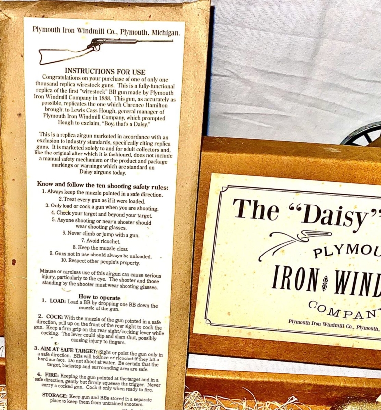 Daisy first model wire stock replica 10 of 1000****SOLD - Cowboy PaPaws