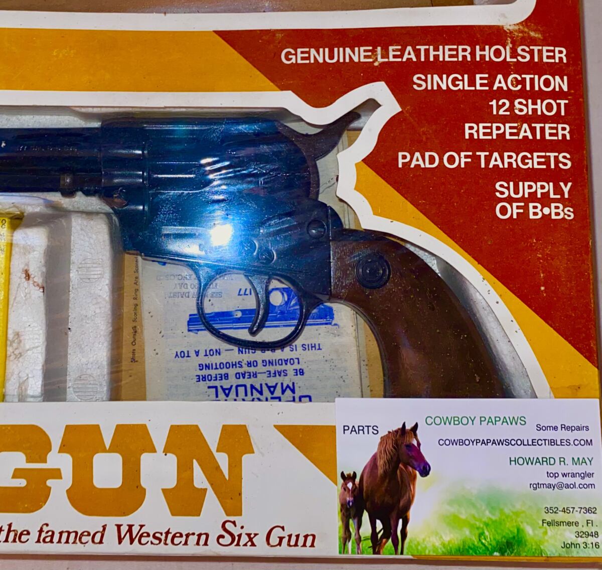 Daisy model 180 peacemaker revolver w/box - Image 3